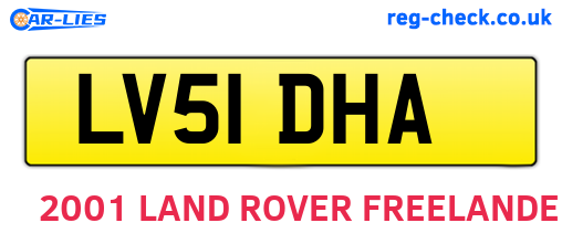 LV51DHA are the vehicle registration plates.
