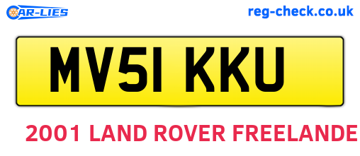 MV51KKU are the vehicle registration plates.