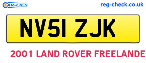NV51ZJK are the vehicle registration plates.
