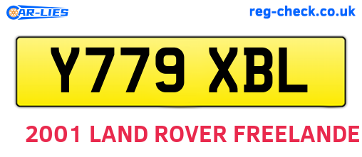 Y779XBL are the vehicle registration plates.