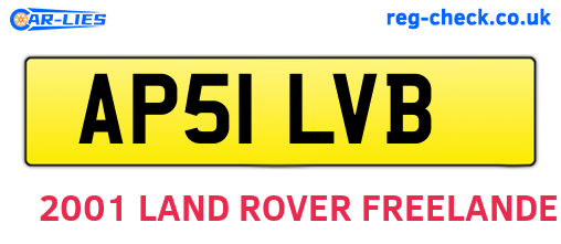 AP51LVB are the vehicle registration plates.