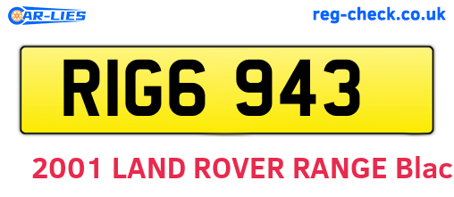RIG6943 are the vehicle registration plates.