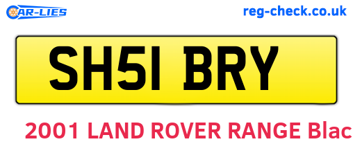 SH51BRY are the vehicle registration plates.