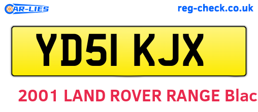 YD51KJX are the vehicle registration plates.