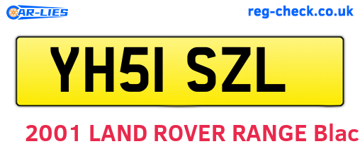 YH51SZL are the vehicle registration plates.