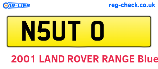 N5UTO are the vehicle registration plates.