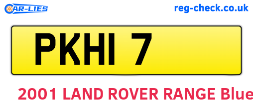 PKH17 are the vehicle registration plates.