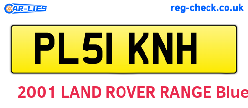 PL51KNH are the vehicle registration plates.