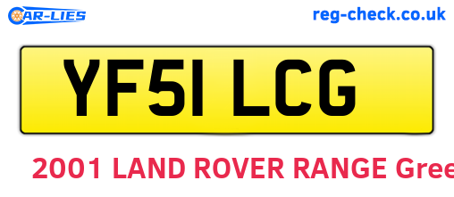 YF51LCG are the vehicle registration plates.
