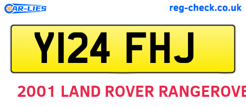 Y124FHJ are the vehicle registration plates.