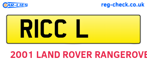 R1CCL are the vehicle registration plates.