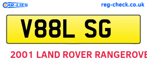 V88LSG are the vehicle registration plates.