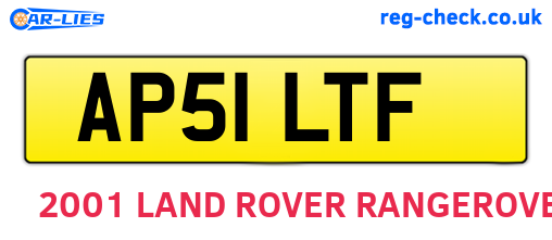 AP51LTF are the vehicle registration plates.