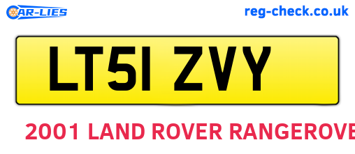 LT51ZVY are the vehicle registration plates.