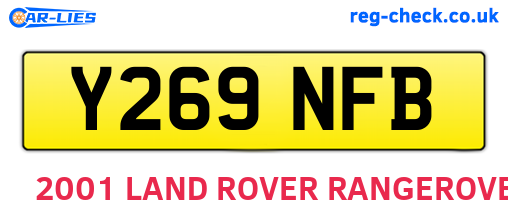 Y269NFB are the vehicle registration plates.