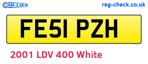 FE51PZH are the vehicle registration plates.