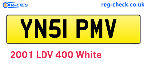 YN51PMV are the vehicle registration plates.