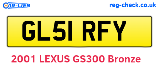 GL51RFY are the vehicle registration plates.