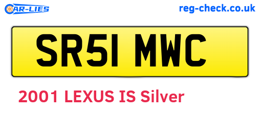 SR51MWC are the vehicle registration plates.