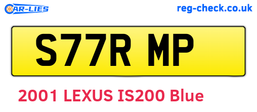 S77RMP are the vehicle registration plates.