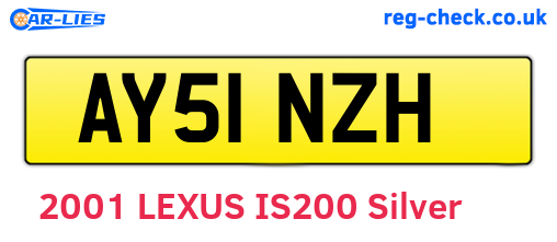 AY51NZH are the vehicle registration plates.