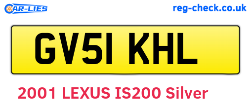 GV51KHL are the vehicle registration plates.