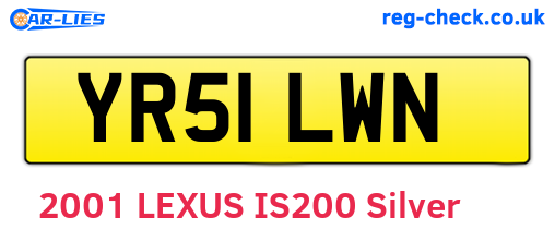 YR51LWN are the vehicle registration plates.