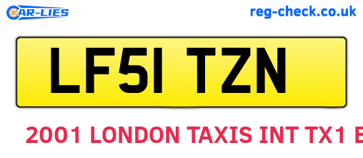 LF51TZN are the vehicle registration plates.