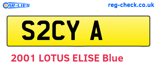 S2CYA are the vehicle registration plates.