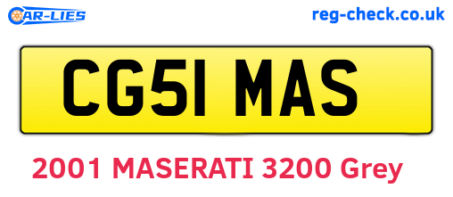 CG51MAS are the vehicle registration plates.