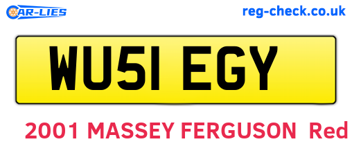 WU51EGY are the vehicle registration plates.