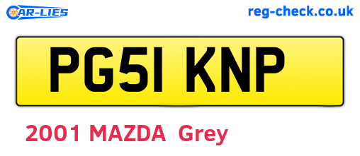 PG51KNP are the vehicle registration plates.