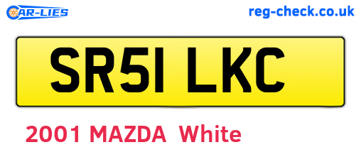 SR51LKC are the vehicle registration plates.