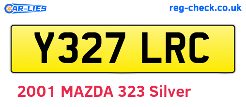 Y327LRC are the vehicle registration plates.