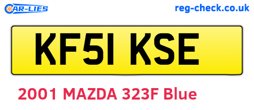 KF51KSE are the vehicle registration plates.
