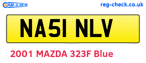 NA51NLV are the vehicle registration plates.