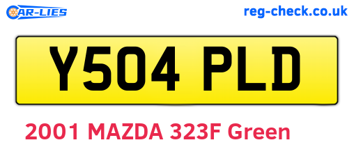 Y504PLD are the vehicle registration plates.