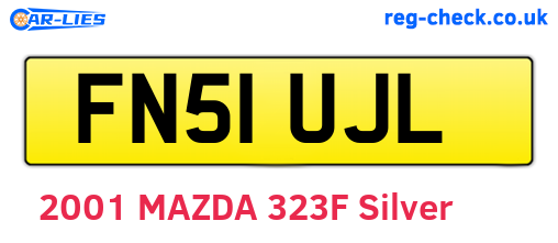 FN51UJL are the vehicle registration plates.