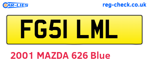 FG51LML are the vehicle registration plates.