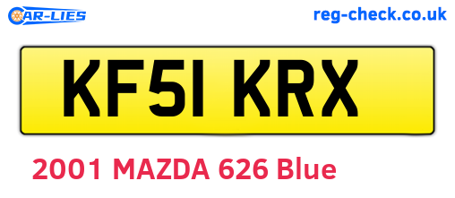 KF51KRX are the vehicle registration plates.