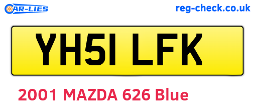 YH51LFK are the vehicle registration plates.