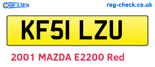KF51LZU are the vehicle registration plates.