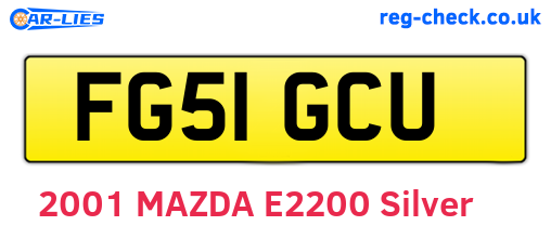 FG51GCU are the vehicle registration plates.