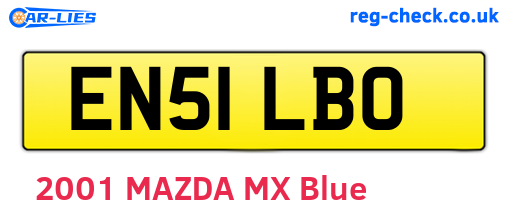 EN51LBO are the vehicle registration plates.
