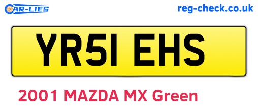 YR51EHS are the vehicle registration plates.