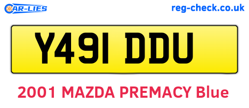 Y491DDU are the vehicle registration plates.