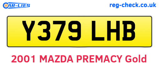 Y379LHB are the vehicle registration plates.