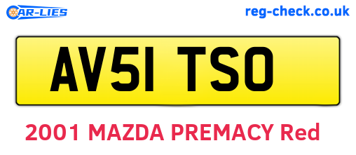 AV51TSO are the vehicle registration plates.