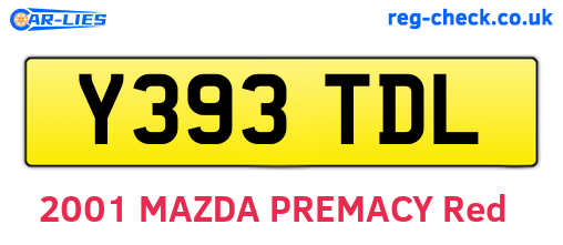 Y393TDL are the vehicle registration plates.