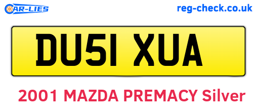 DU51XUA are the vehicle registration plates.